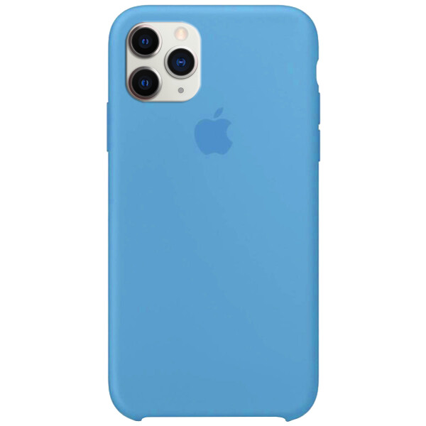 

Противоударный Чехол накладка Epik Silicone case NEW A Series для Apple iPhone 11 Pro Голубой / Sky Blue
