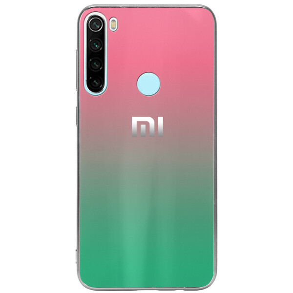 

Противоударный Чехол накладка Epik Gradient Aurora NEW для Xiaomi Redmi Note 8 Розовый / Бирюзовый