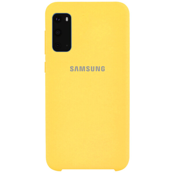 

Противоударный Чехол накладка Epik Silicone case NEW для Samsung Galaxy S20 Желтый / Yellow