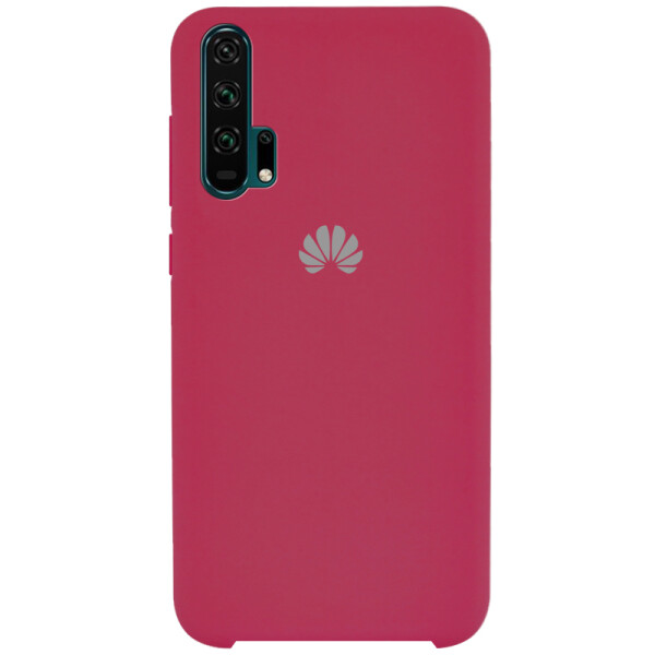 

Противоударный Чехол накладка Epik Silicone case NEW для Huawei Honor 20 Pro Красный / Rose Red