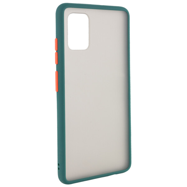 

Противоударный Чехол накладка Epik Color Buttons Shield NEW Series для Samsung Galaxy A51 Сине- Зеленый / Marine Blue