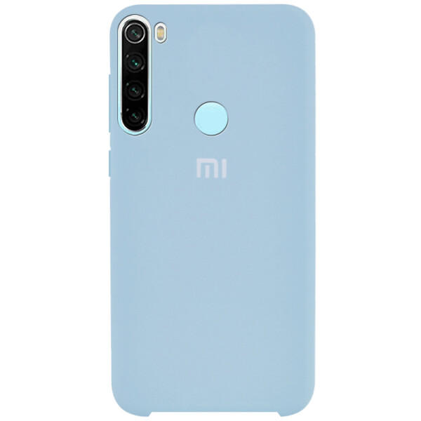 

Противоударный Чехол накладка Epik Silicone case NEW для Xiaomi Redmi Note 8 Голубой / Lilac Blue
