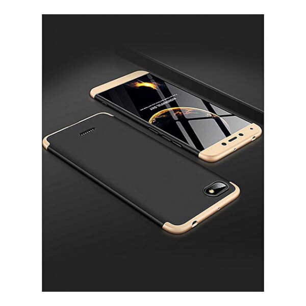 

Пластиковая накладка чехол GKK LikGus 360 градусов для Xiaomi Redmi 6A Черный / Золотой