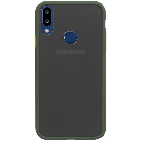 

Противоударный Чехол накладка Epik Color Buttons Shield NEW Series для Samsung Galaxy A10s Зеленый