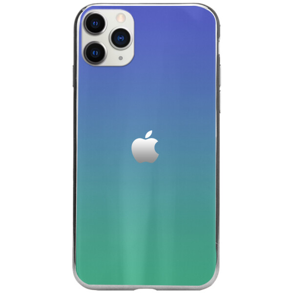 

Противоударный Чехол накладка Epik Gradient Aurora NEW для Apple iPhone 11 Pro Max Фиолетовый / Бирюзовый