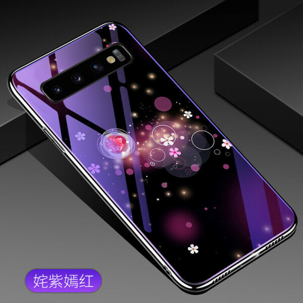 

Противоударный Чехол накладка Epik Fantasy NEW с глянцевыми торцами для Samsung Galaxy S10 Plus Пузырьки и цветы