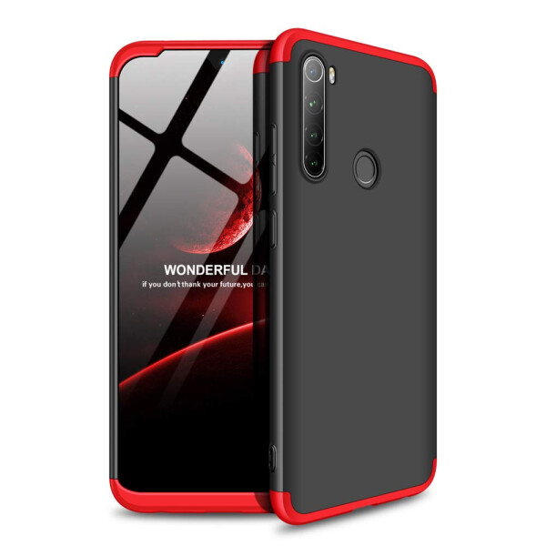 

Противоударный Чехол Пластиковая накладка GKK LikGus 360 градусов NEW для Xiaomi Redmi Note 8 Черный / Красный