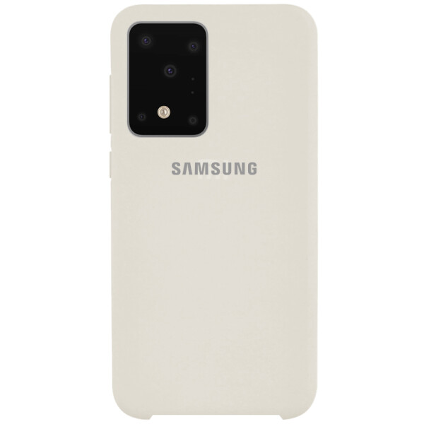 

Противоударный Чехол накладка Epik Silicone case NEW для Samsung Galaxy S20 Ultra Бежевый / Antigue White