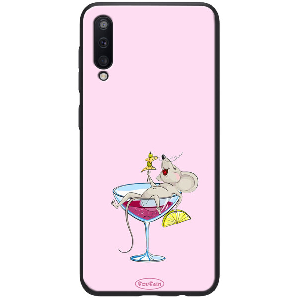 

Противоударный Чехол накладка Epik ForFun NEW для Samsung Galaxy A50 Мышь в бокале