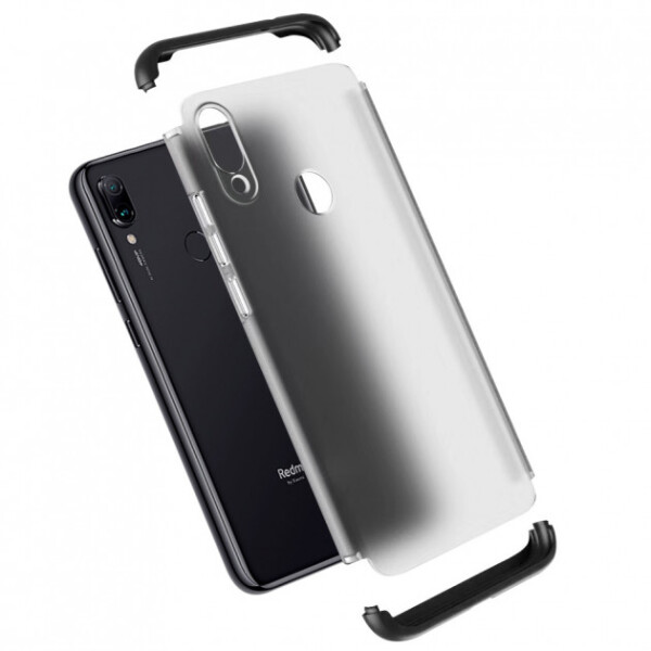 

Противоударный Чехол Матовая PC накладка GKK LikGus 360 градусов NEW для Xiaomi Redmi 7 Черный
