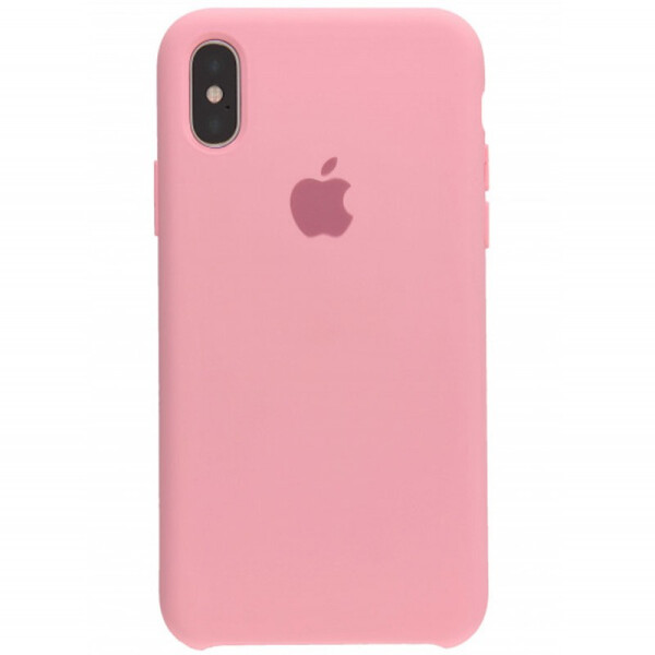 

Противоударный Чехол накладка Epik Silicone case NEW для Apple iPhone X / XS Розовый / Cotton Candy