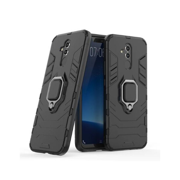 

Противоударный Чехол накладка Epik Transformer Ring NEW с магнитным держателем для Huawei Mate 20 lite Черный / Soul Black