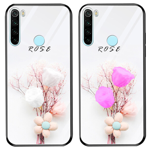 

Противоударный Чехол накладка Epik NEW светящийся в темноте для Xiaomi Redmi Note 8 Rose / Белый