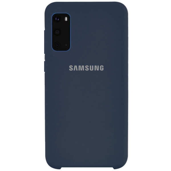 

Противоударный Чехол накладка Epik Silicone case NEW для Samsung Galaxy S20 Синий / Midnight Blue