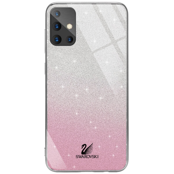 

Противоударный Чехол накладка Epik Swarovski NEW для Samsung Galaxy A51 Розовый