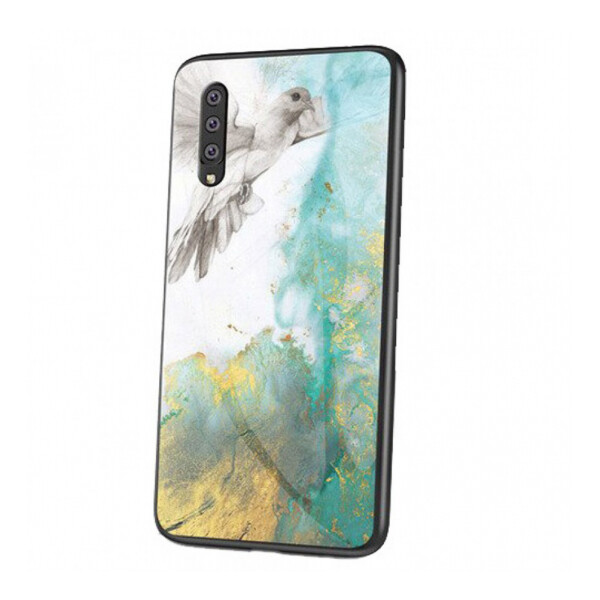 

Противоударный Чехол накладка Epik Luxury Marble Series NEW для Samsung Galaxy A70 Голубь