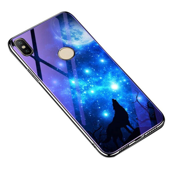 

Противоударный Чехол накладка Epik Fantasy NEW с глянцевыми торцами для Xiaomi Mi 8 Лунная ночь