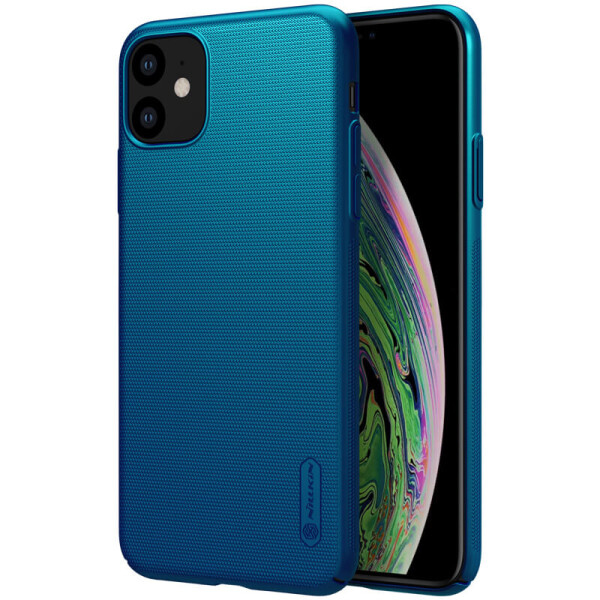 

Противоударный Чехол накладка Nillkin Matte для Apple iPhone 11 Pro (5.8") Бирюзовый / Peacock Blue