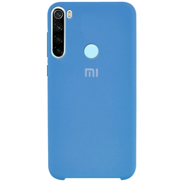 

Противоударный Чехол накладка Epik Silicone case NEW для Xiaomi Redmi Note 8 Синий / Blue