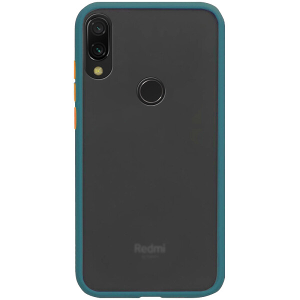 

Противоударный Чехол накладка Epik Color Buttons Shield NEW Series для Xiaomi Redmi 7 Сине- Зеленый / Marine Blue