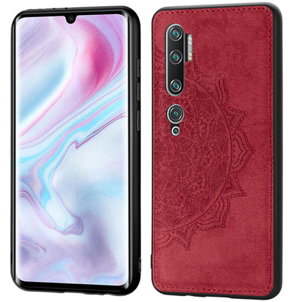

Противоударный Чехол накладка Epik Mandala NEW с 3D тиснением для Xiaomi Mi Note 10 Красный