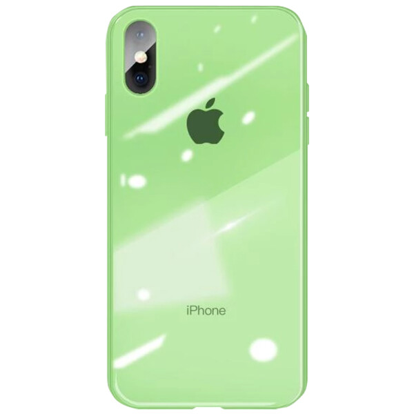 

Противоударный Чехол накладка Epik Glossy Logo NEW Series для Apple iPhone XS Max (6.5") Салатовый / Light Green