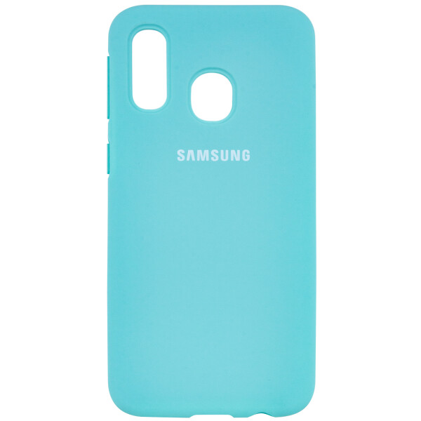 

Противоударный Чехол накладка Epik Full Protective NEW AA Series для Samsung Galaxy A40 Бирюзовый / Light Blue