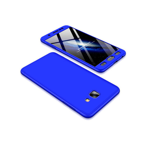 

Противоударный Чехол пластиковая накладка GKK LikGus 360 градусов NEW для Samsung Galaxy J4+ Plus (2018) Синий