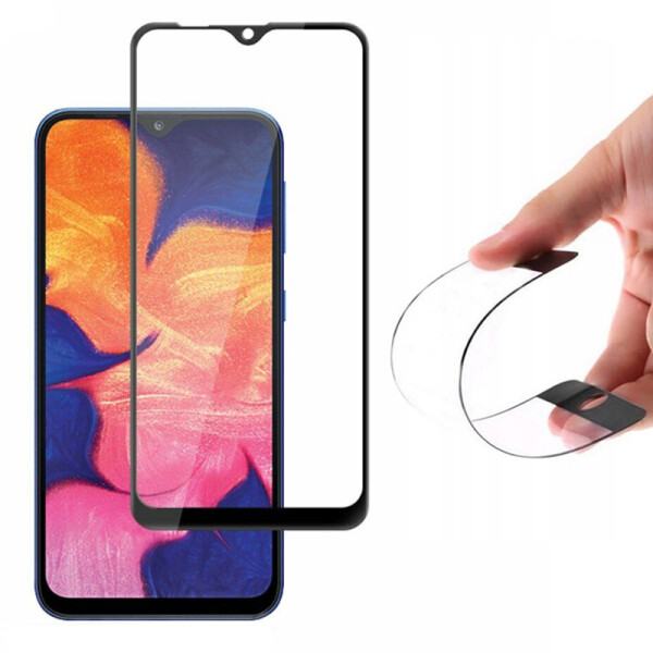 

Противоударное Гибкое защитное стекло Nano NEW full glue для Samsung Galaxy A10 (A105F) Ультратонкое Прозрачное