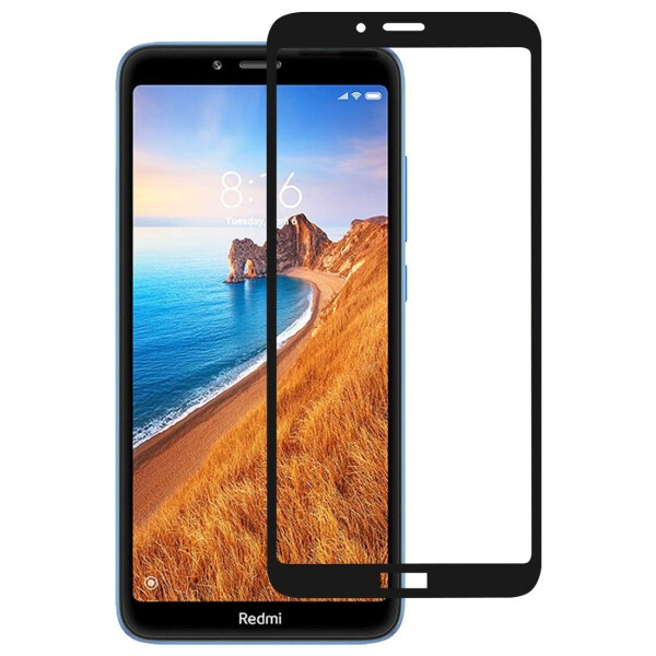 

Противоударное Защитное стекло SKLO 5D full glue для Xiaomi Redmi 7A Ультратонкое Прозрачное / Черное