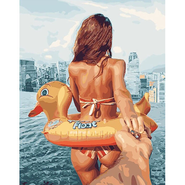 

Набор для акриловой живопись по номерам BrushMe Следуй за мной и летом 40 х 50 см (GX24919)