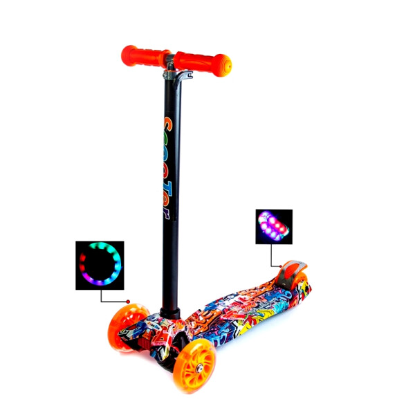 

Детский самокат MAXI. Graffity (светящиеся колёса) 943162917