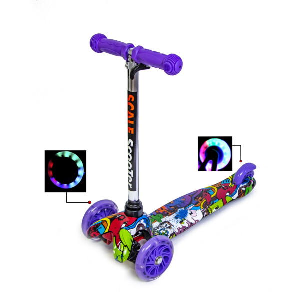 

Детский самокат Micro Mini. Graffity Violet (все колёса светятся)