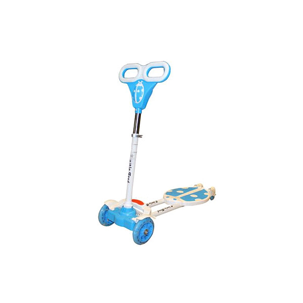 

Трайк-самокат четырехколесный Scooter "Божья коровка" (120 мм) для детей голубой
