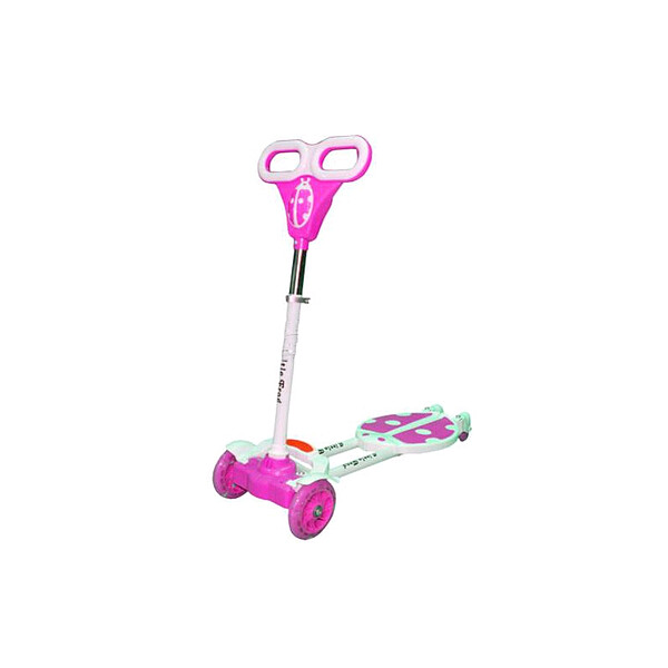 

Трайк-самокат четырехколесный Scooter "Божья коровка" (120 мм) для детей розовый
