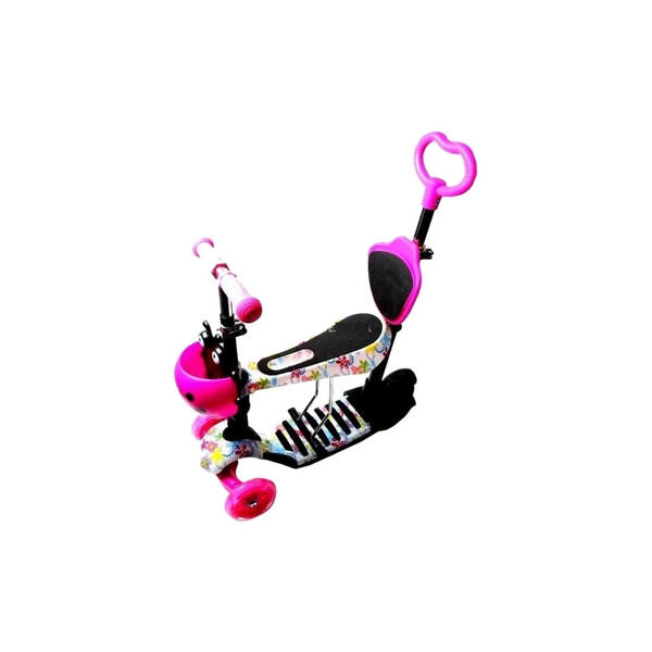 

Самокат трехколесный Scooter 5 in 1 Flowers 2, розовый (3004762)