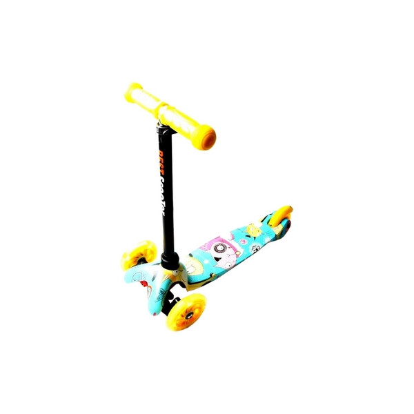 

Самокат трехколесный Scooter Micro Mini Cool cat, желтый (789582871)