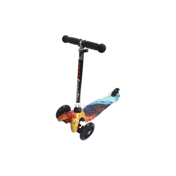 

Самокат трехколесный Scooter Micro Mini Fire and Ice, черный (1363766787)