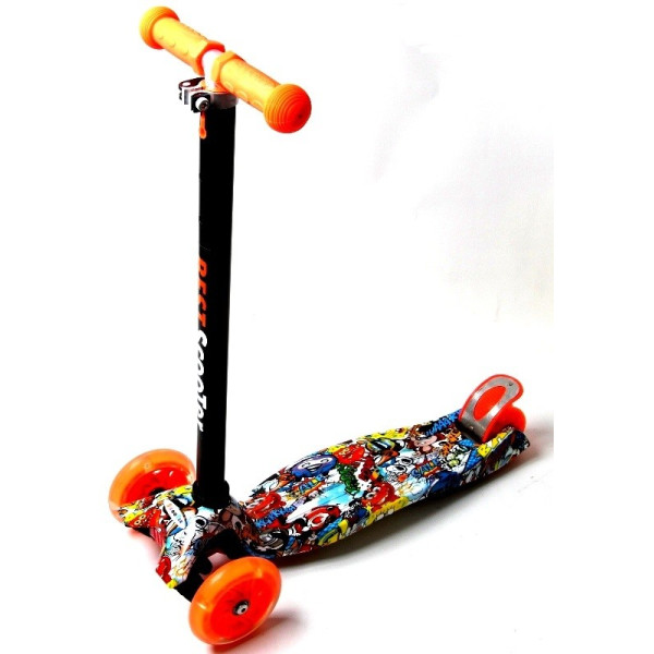 

Самокат Scooter Maxi S973 Print Губка Боб