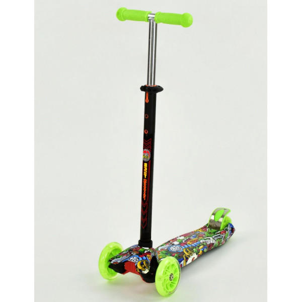 

Самокат Scooter Maxi S779 Зеленый Монстры