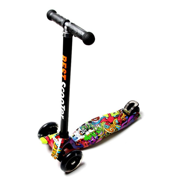 

Самокат Scooter Maxi Print S971-6 Grafity Violet