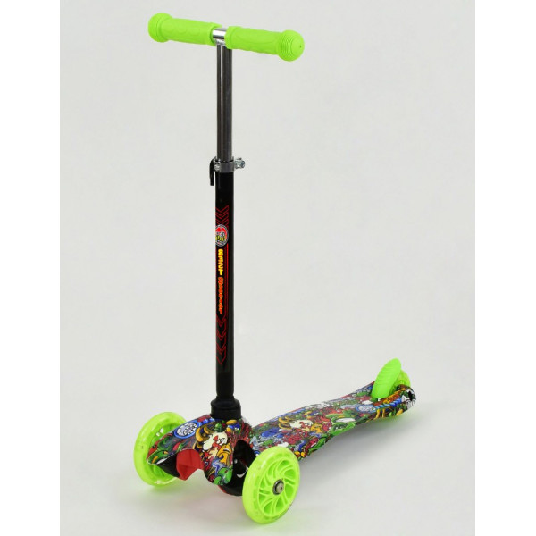 

Самокат Scooter Mini S037 Зеленый Монстры