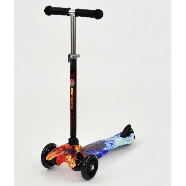 

Самокат Scooter Mini S037 Синий Огонь