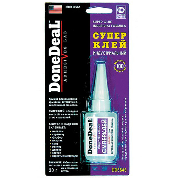 

Суперклей индустриальный DoneDeal (DD6643)