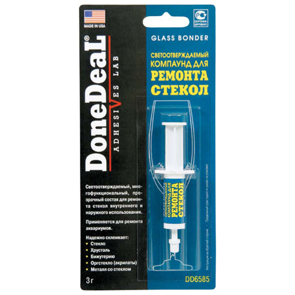 

Клей для стекла DoneDeal (DD6585)