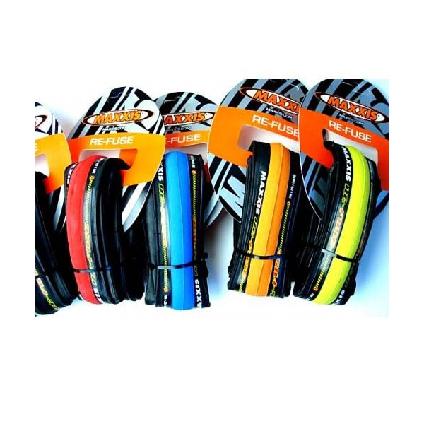 

Maxxis складная 700x23c (TB86336100) Re-Fuse, 60TPI, 62a, красно-черная
