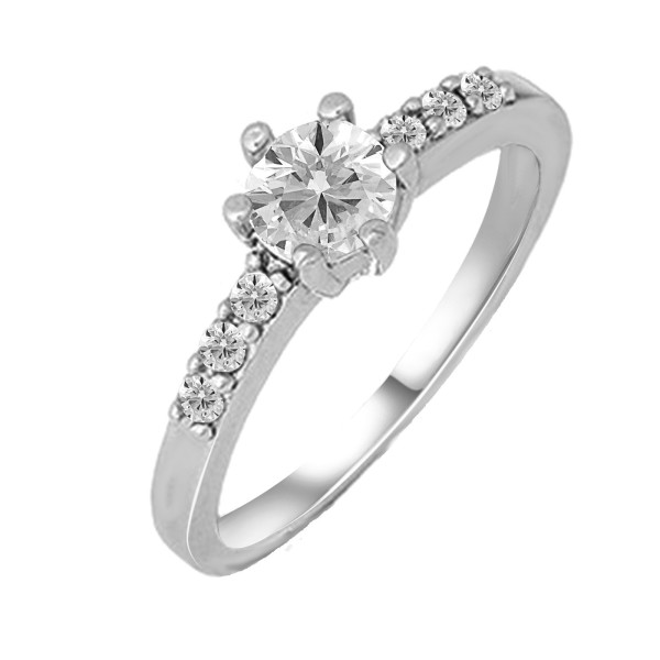 

Кольцо из серебра с куб. циркониями, размер 17 (141194)