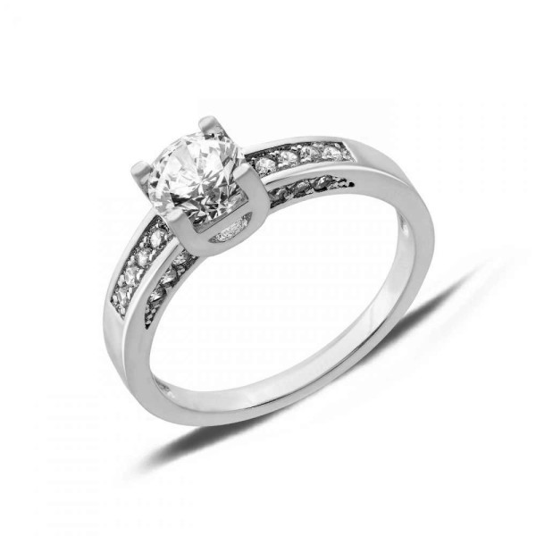 

Кольцо из серебра с куб. циркониями, размер 17.5 (146556)