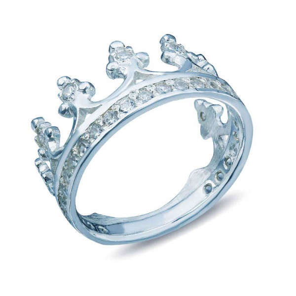 

Кольцо из серебра с куб. циркониями, размер 17 (246318)