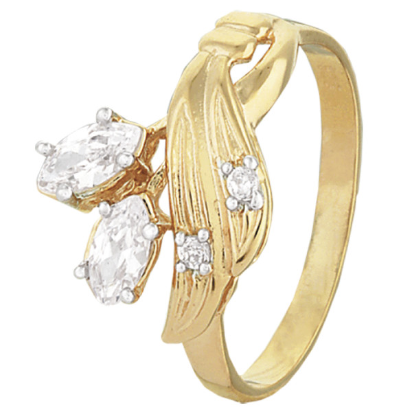 

Кольцо из серебра с куб. циркониями, размер 16.5 (273605)